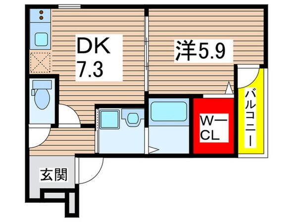 フジパレス尼崎三反田Ⅱ番館の物件間取画像